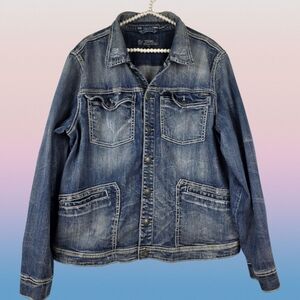 Silver Jeans Rianna Stylish Blue Denim Jacket
